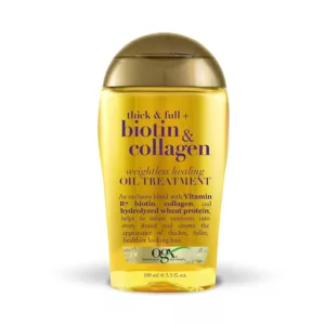 سرم مو بیوتین کلاژن اوجی ایکس ضخیم کننده و حجم دهنده مو