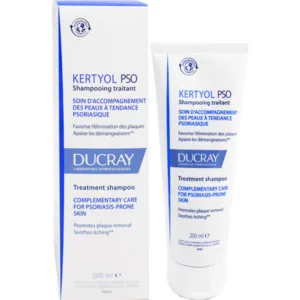 شامپو درمانی دوکری مناسب پوست سر خشک و مستعد به پسوریازیس درمان پوسته، شوره و خشکی سر KERTYOL PSO shampoo