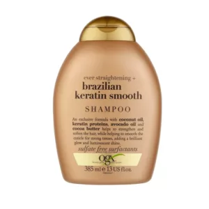 شامپو کراتین برزیلی اوجی ایکس نرم و صاف کننده انواع مو بدون سولفات