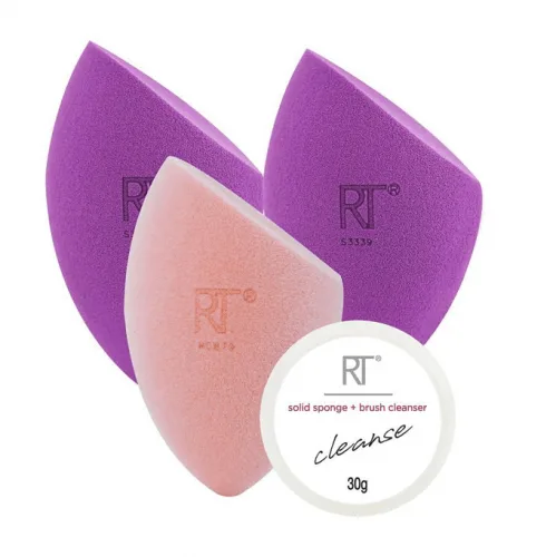 پد ( اسفنج ) آرایشی سه عددی ریل تکنیک اصلی به همراه صابون تمیز کننده