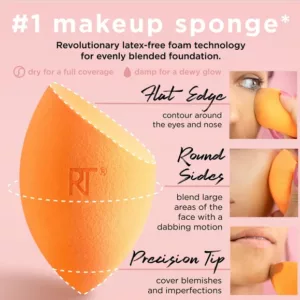 پد(اسفنج) آرایشی همه کاره ریل تکنیک کد91566 مدل miracle complexion sponge