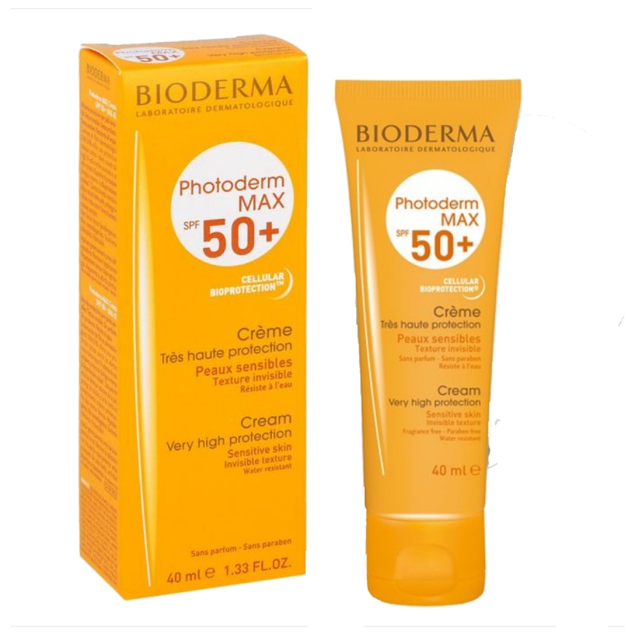 ضد آفتاب بی رنگ کرمی بایودرما Bioderma Photoderm Max Cereme SPF 50
