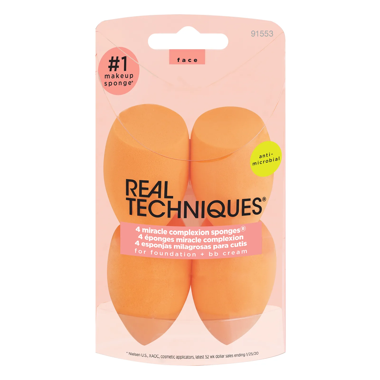 پد ( اسفنج ) آرایشی معجزه چهار عددی ریل تکنیک اصلی کد 1553