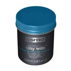 واکس مو حالت دهنده و مات کننده اوسمو حاوی موم زنبور clay wax رنگ آبی