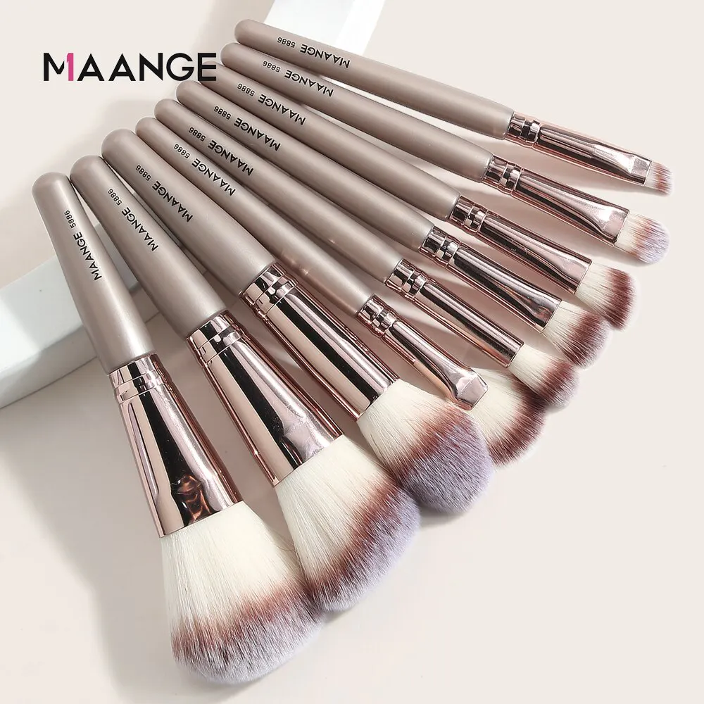 ست برس آرایش حرفه ای مانگ 9 عددی maange