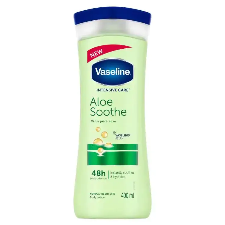 (حیاط خلوت) لوسیون بدن آلوئه ورا وازلین 400میل vaseline aloe smooth body lotion