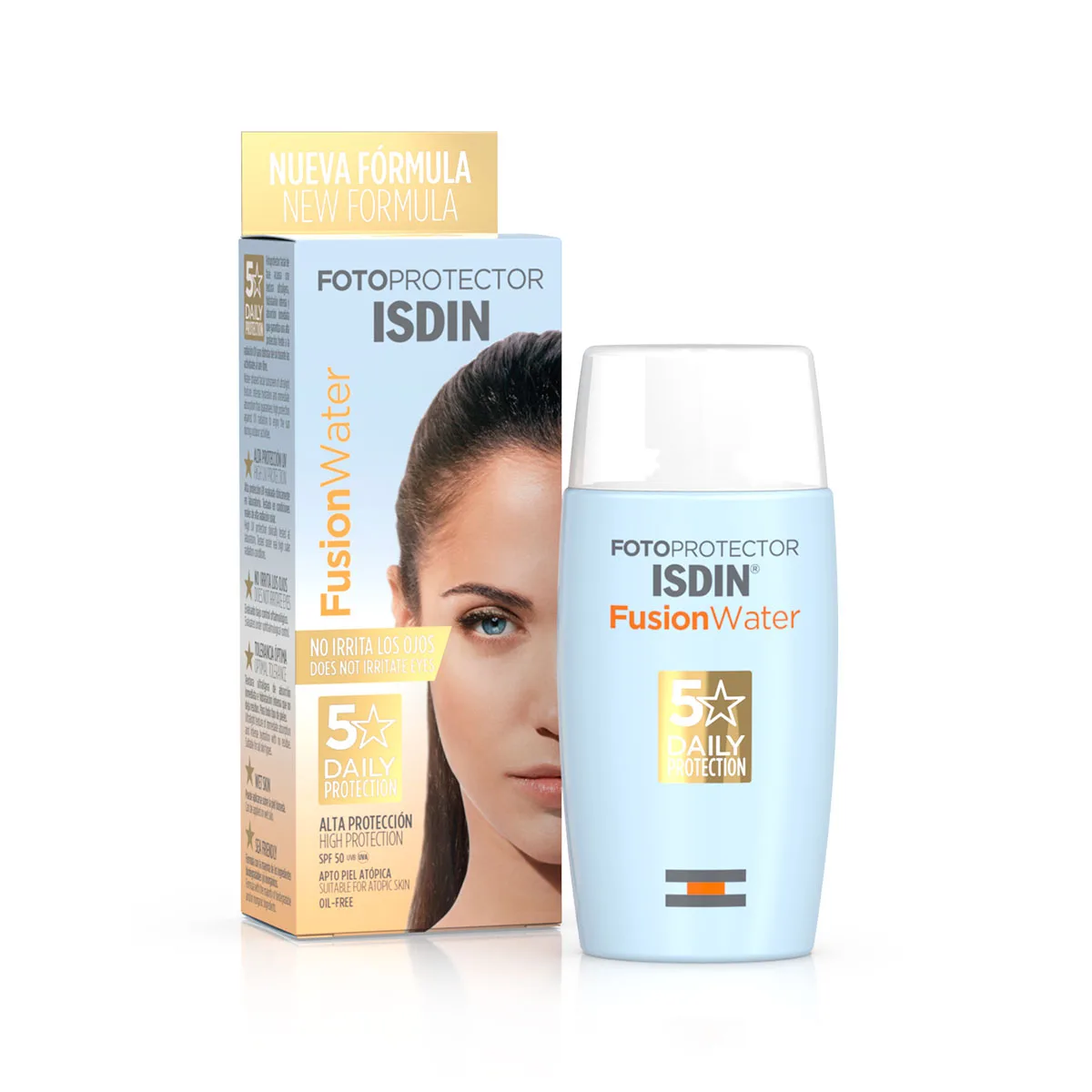 ضد آفتاب بی رنگ ایزدین فرمولاسیون قدیم fusion water spf 50