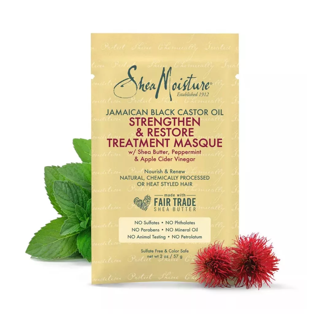 ماسک مو ترمیمی و بازسازی درمانی شی مویسچر | حاوی روغن کرچک سیاه جامائیکا