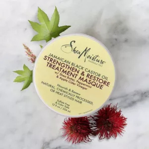 ماسک مو ترمیمی و بازسازی درمانی شی مویسچر | حاوی روغن کرچک سیاه جامائیکا