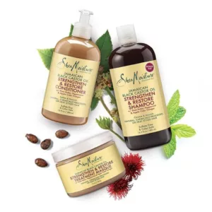 ماسک مو ترمیمی و بازسازی درمانی شی مویسچر | حاوی روغن کرچک سیاه جامائیکا