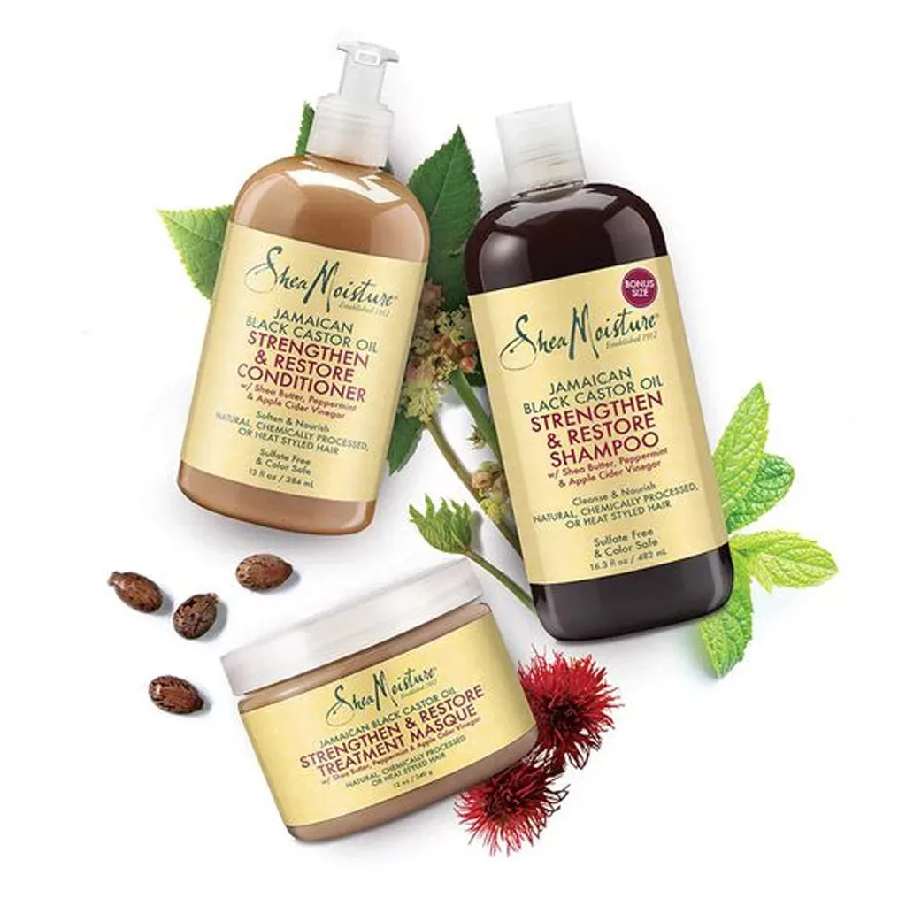 ماسک مو ترمیمی و بازسازی درمانی شی مویسچر | حاوی روغن کرچک سیاه جامائیکا