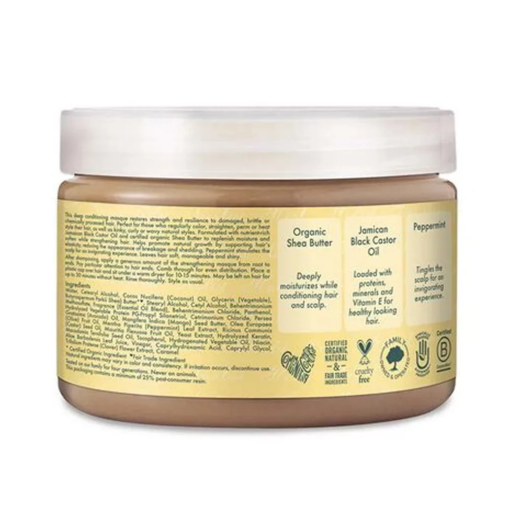 ماسک مو ترمیمی و بازسازی درمانی شی مویسچر | حاوی روغن کرچک سیاه جامائیکا