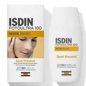ضد آفتاب بی رنگ ضد لک و جلوگیری از لک ایزدین انواع پوست حتی حساس ISDIN FotoUltra 100 Spot Prevent Fusion Fluid SPF50