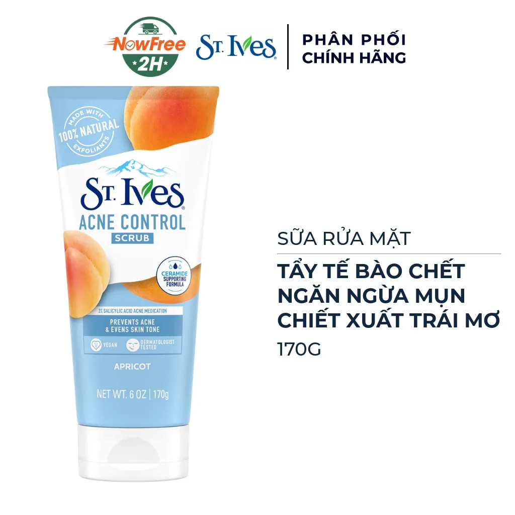 اسکراب ضدجوش سنت ایوز، حاوی سالیسلیک اسید و زردآلو