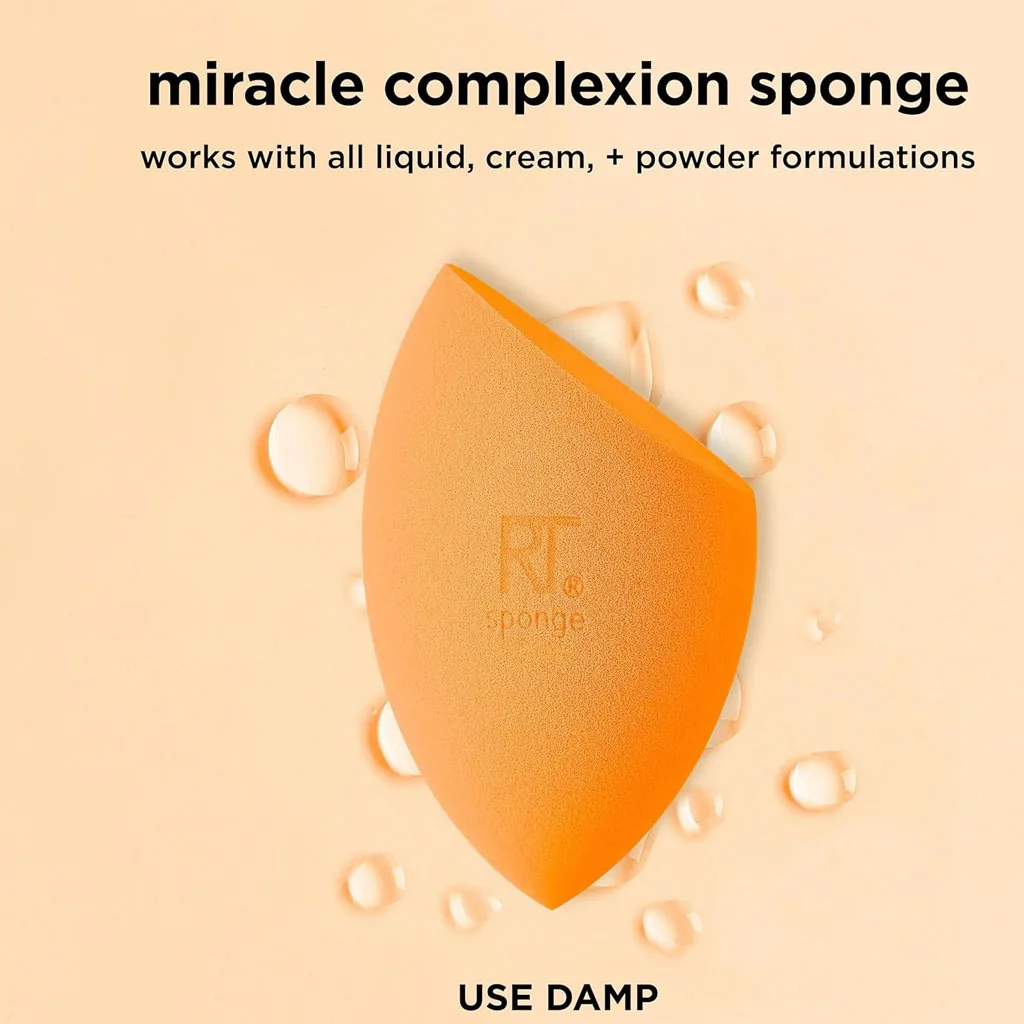 ست 6 تیکه براش آرایشی ریل تکنیک همراه با دو عدد پد(اسفنج) کد 1997