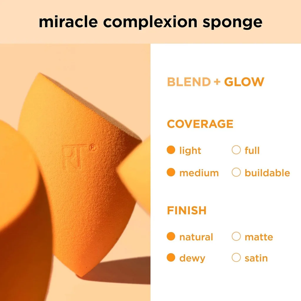 ست 6 تیکه براش آرایشی ریل تکنیک همراه با دو عدد پد(اسفنج) کد 1997