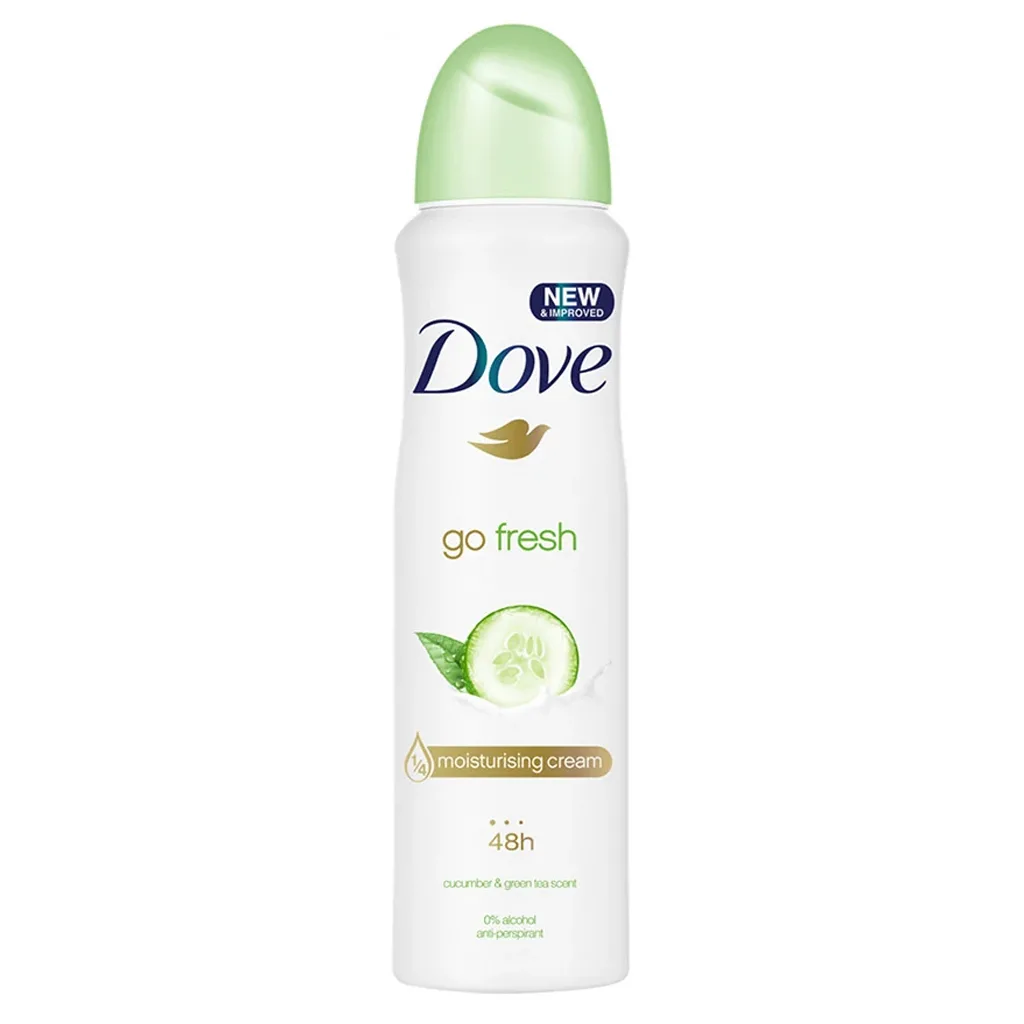 اسپری بدن 48 ساعته زنانه go fresh عصاره خیار داو