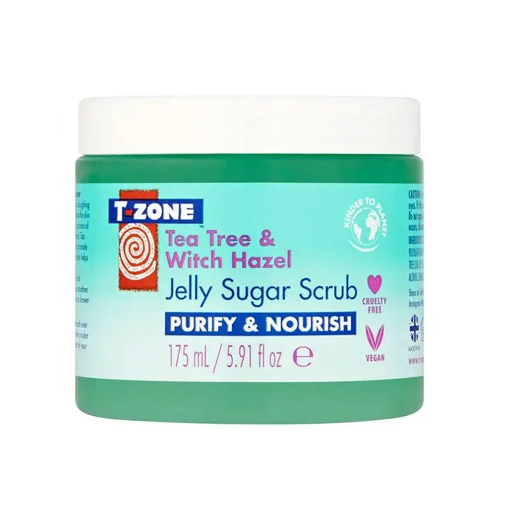 ژل اسکراب شکری Tea Tree & Witch Hazel تی زون 175ml