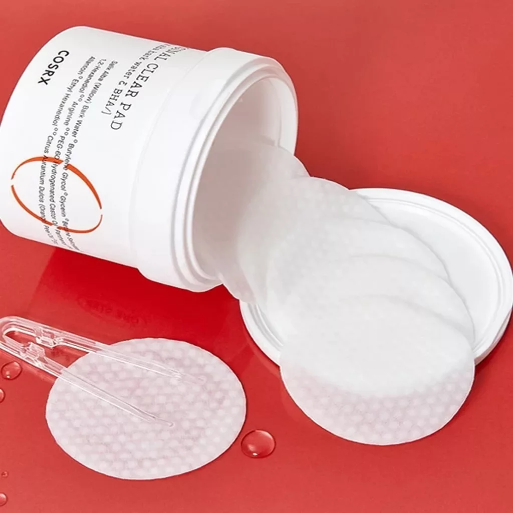 پد تمیز کننده کوزارکس لایه بردار و ضد جوش حاوی bha و سالیسلیک اسید