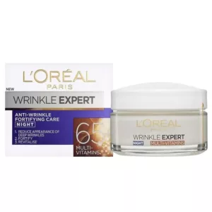 کرم شب تخصصی ضد چروک لورآل مناسب +65 anti wrinke fortifying cream night