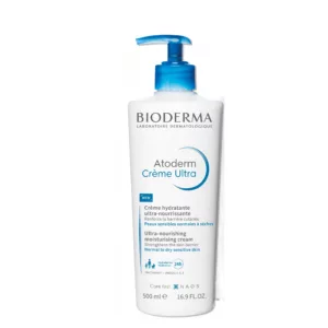 کرم مرطوب کننده و تغذیه کننده بایودرما اتودرم پمپی Creme Ultra جذب سریع بدون عطر