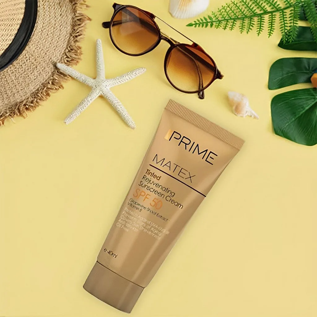 ضد آفتاب رنگی ضد پیری پرایم spf 50 مناسب انواع پوست
