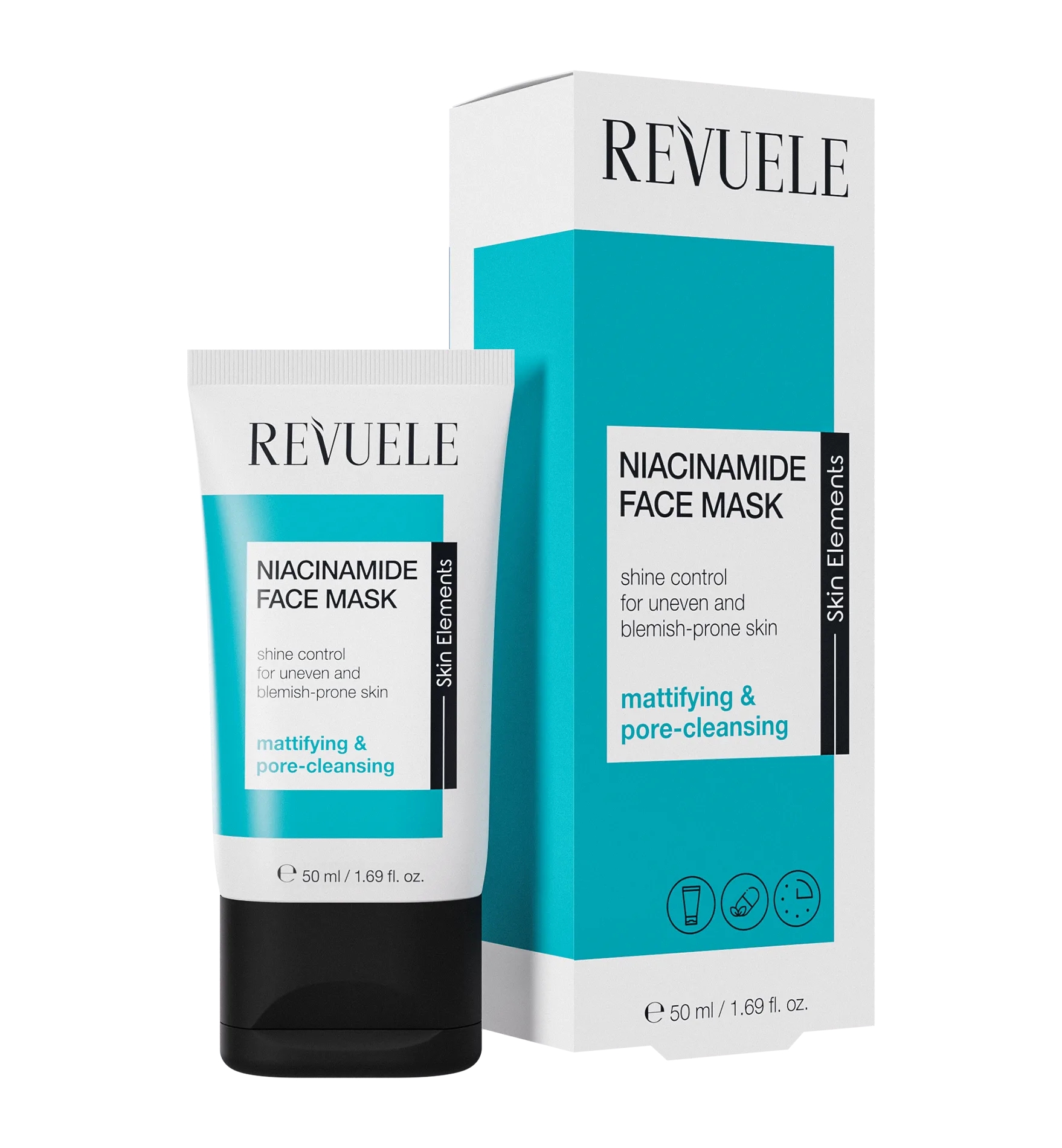 ماسک صورت ریول حاوی نیاسینامید متعادل کننده سبوم و ضد جوش ماسک صورت ریول حاوی نیاسینامید متعادل کننده سبوم و ضد جوش