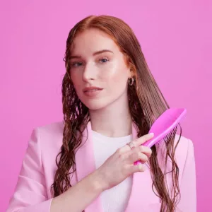 برس تنگل تیزر باربی صورتی انواع مختلف مو Tangle Teezer Barbie Detangling Hairbrush