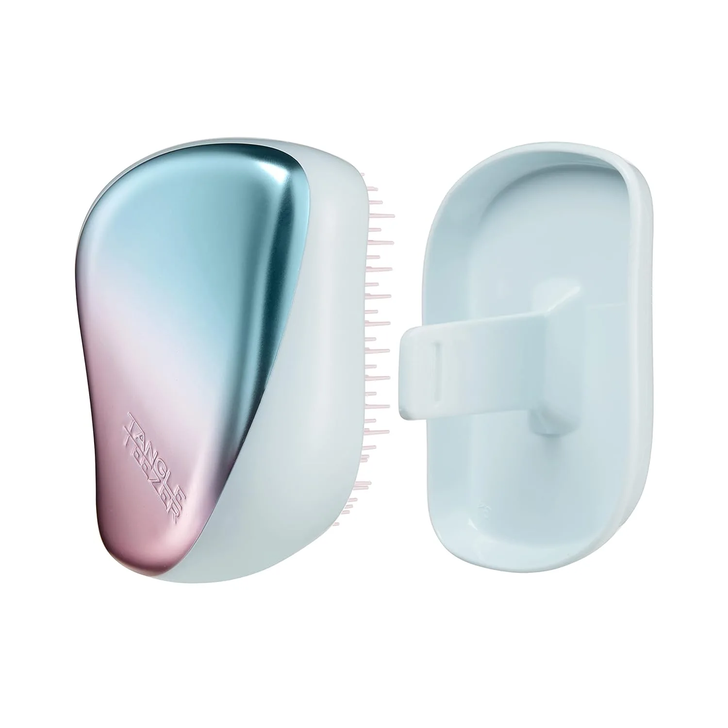 برس تنگل تیزر کامپکت استایلر بدنه سبز کرومی Tangle Teezer Compact Styler