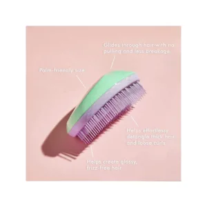 برس گره گشا تنگل تیزر موی فر کد491 سبز بنفش Tangle Teezer Thick and Curly Pixie Green