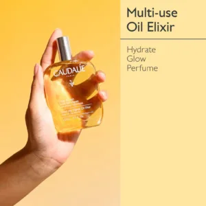 اکسیر روغن بدن کدلی نرم کننده و آبرسان قوی حاوی روغن آرگان و بادام caudalie soleil des vignes oil elixir