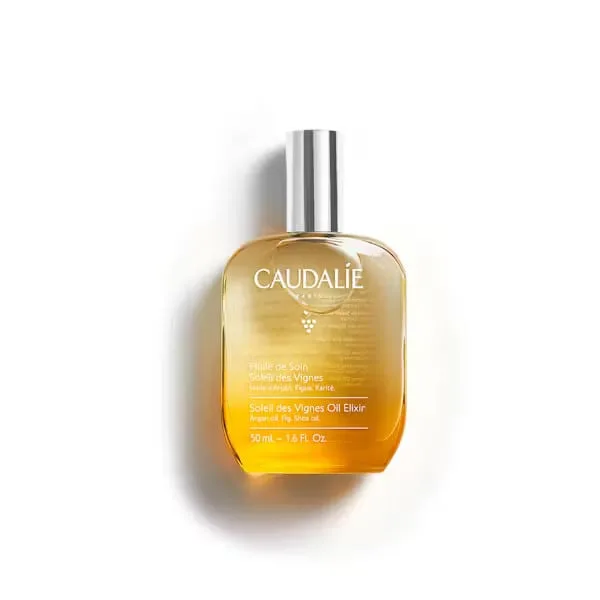 اکسیر روغن بدن کدلی نرم کننده و آبرسان قوی حاوی روغن آرگان و بادام caudalie soleil des vignes oil elixir