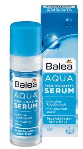 سرم آبرسان باله آ حاوی هیالورونیک اسید و ویتامین e مناسب انواع پوست aqua serum