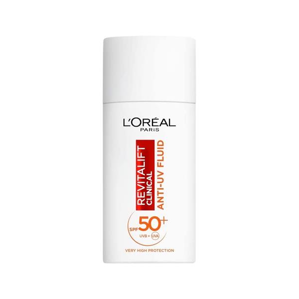 ضد آفتاب کلینیکال لورآل spf50 حاوی ویتامین سی محافظت حد اکثری در برابر نور خورشید