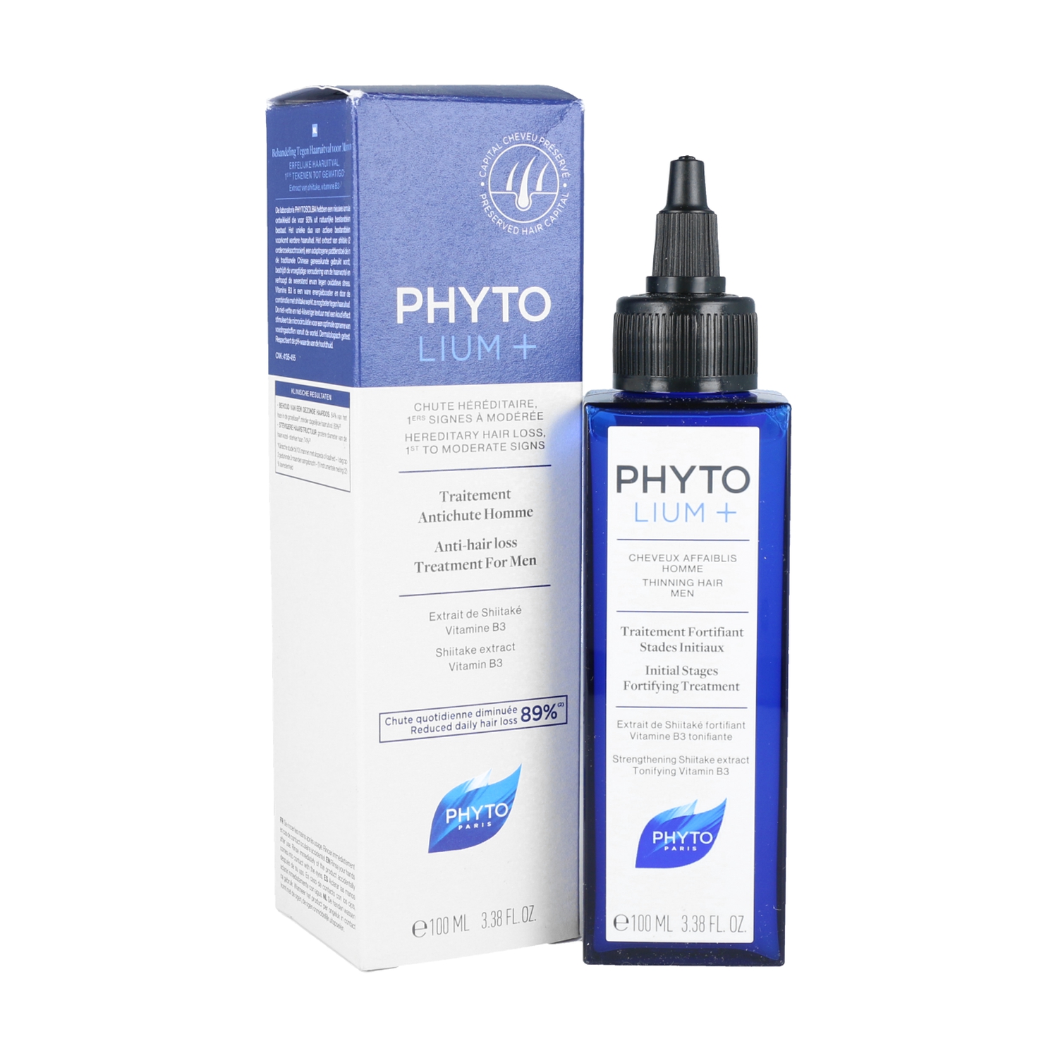 محلول درمانی ضد ریزش فیتو لیوم آقایان درمان نازکی افزایش گردش خون Phytolium + anti-hair
