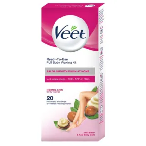 نوار وکس موبر ویت Veet پوست نرمال رایحه شی باتر و آکای بری 20 عددی
