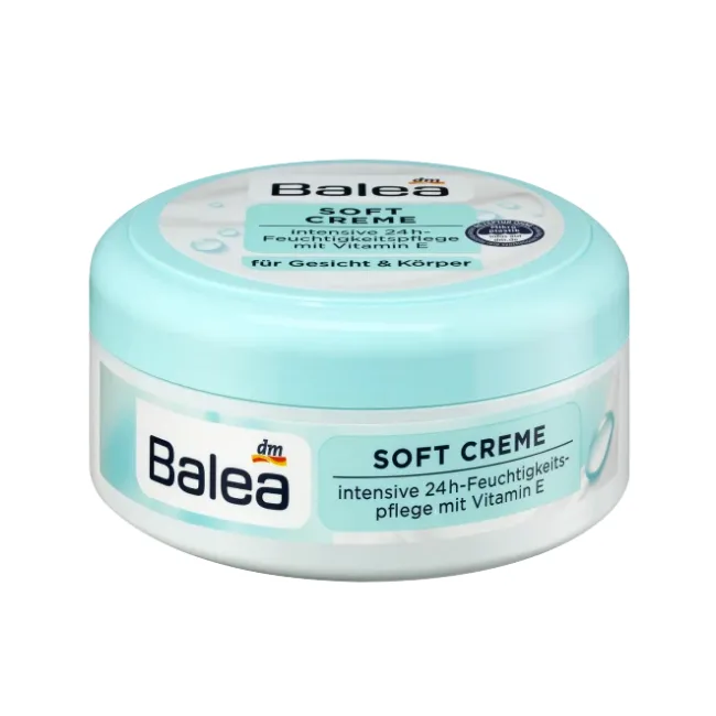 کرم مرطوب کننده باله آ مناسب صورت بدن آبرسان پوست نرمال و خشک balea soft cream