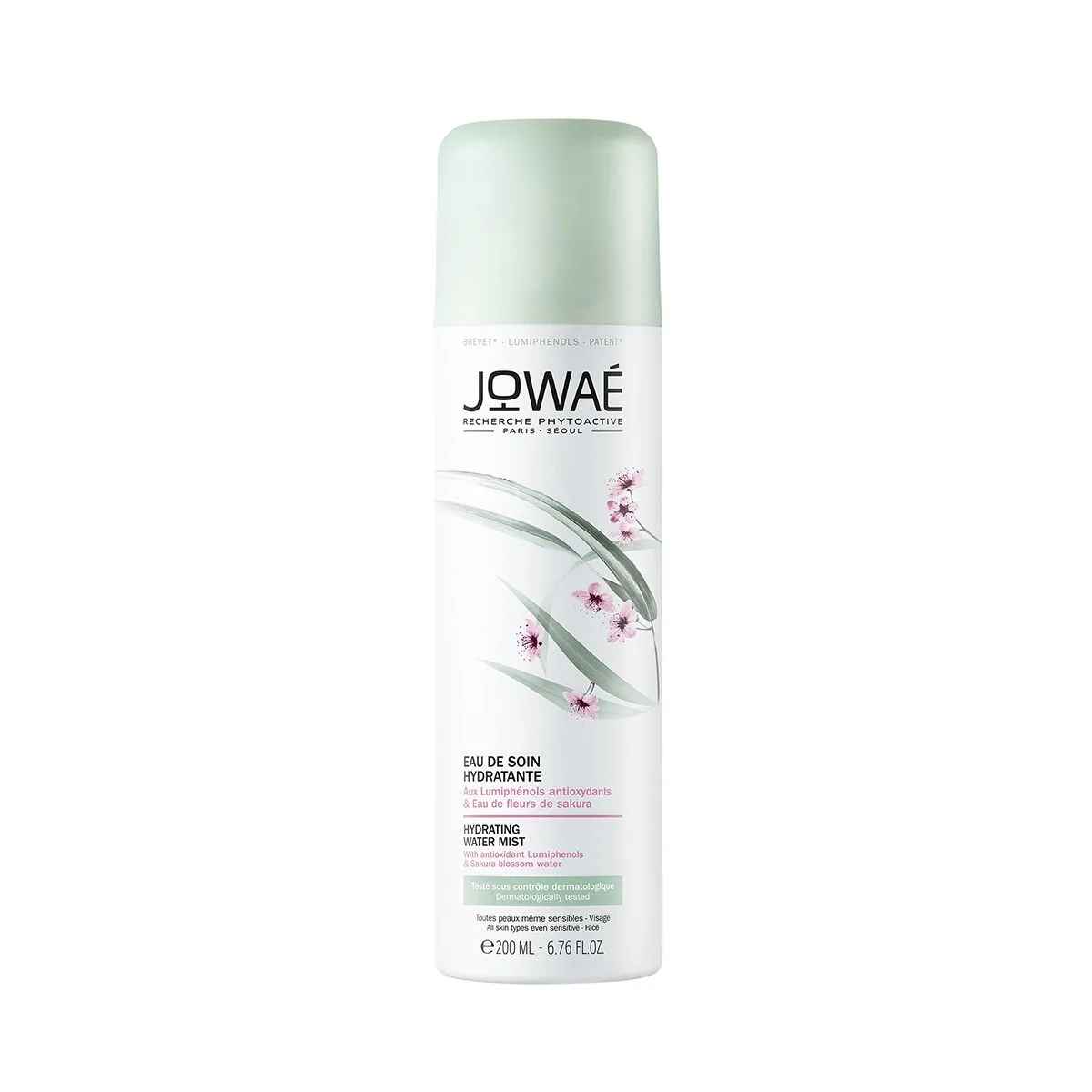 اسپری آب JOWAE جوائی فرانسه آبرسان و مرطوب کننده انتی اکسیدان قوی 97% گیاهی 100میل