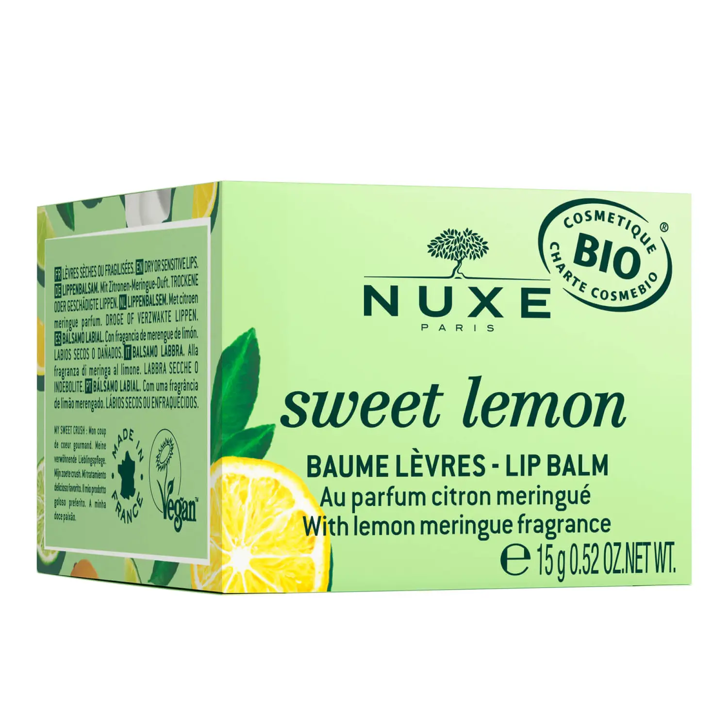 بالم لب لیمو شیرین نوکس مرطوب و نرم کننده لب های خشک و حساس با عصاره لیمو طبیعی NUXE sweet lemon