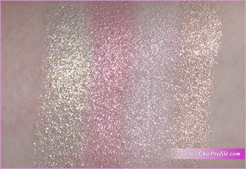 پالت شاین دار بک استیج دیور شامل رژگونه و هایلایتر رنگ 004 rose gold