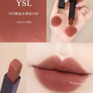 رژ لب ایو سینت لورن مدل THE SLIM VELVET RADICAL رنگ limitless cinnabar 314