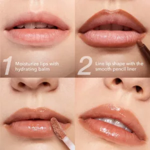 ست لیپ گلاس و خط لب شیگلم با رایحه کاکائو COCOA KISS  رنگ brownie bite