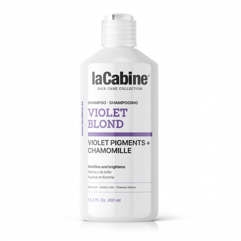 شامپو ضد زردی لاکابین مناسب موهای بلوند کد 0902 la cabine violet blond shampoo