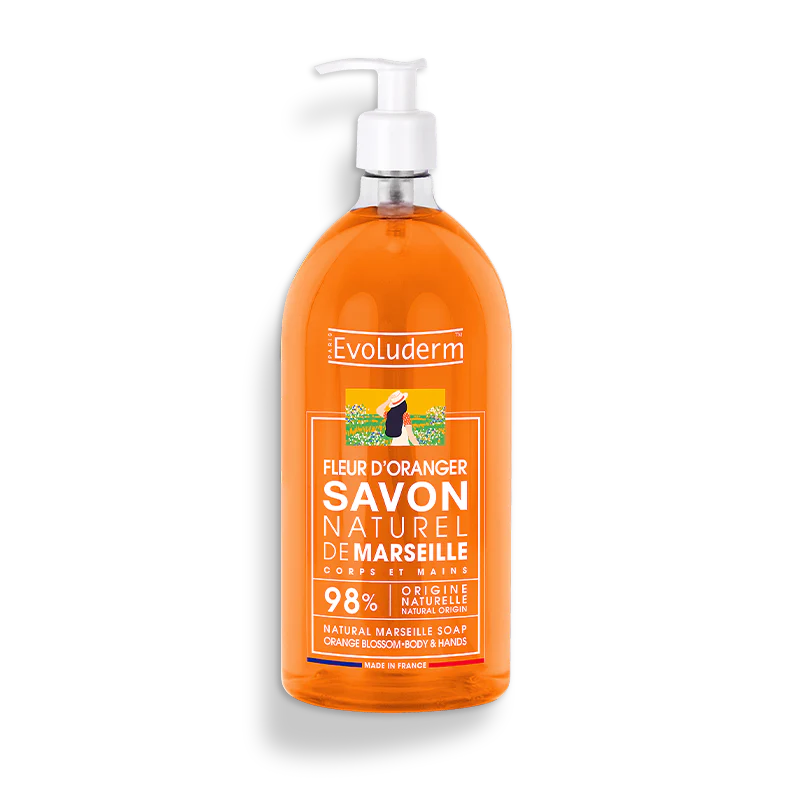 (حیاط خلوت) صابون مایع اولودرم مناسب بدن و دست حاوی شکوفه پرتقال کد 0706 حجم 1000 میل