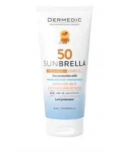 شیر ضد آفتاب درمدیک مناسب پوست حساس کودکان حاوی spf50