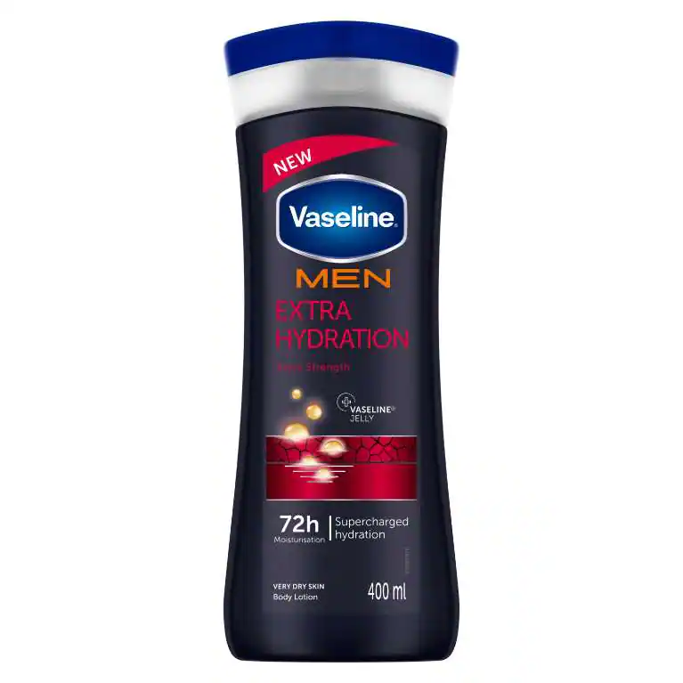 لوسیون بدن وازلین مردانه آبرسان بسیار قوی مناسب پوست های خیلی خشک  Vaseline® MEN Extra Hydration Body Lotion