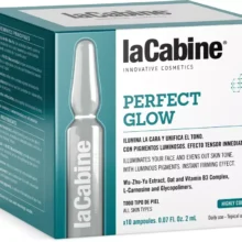 ویال صورت لاکابین روشن و هیدراته کننده با نیاسینامید و گلیکوپلیمر کد 4512 laCabine Perfekt Glow Face Ampoule
