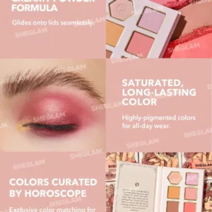 پالت سایه شیگلم مدل caring cancer pallete رنگ caring cancer