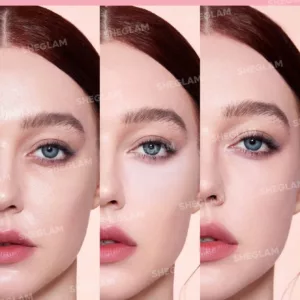 پودر فیکس دو طبقه شیگلم صورت و زیر چشم 2 در 1 insta ready رنگ bubblegum