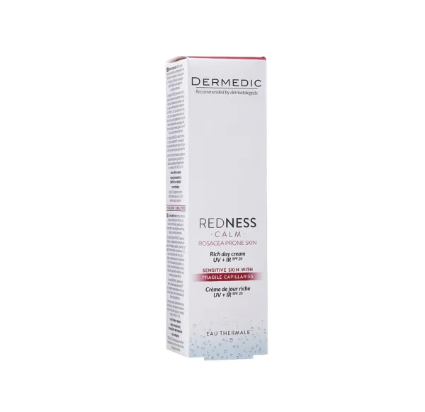 کرم روز ضد قرمزی پوست درمدیک مناسب رزاسه و حساسیت spf20 کرم روز ضد قرمزی پوست درمدیک مناسب رزاسه و حساسیت spf20